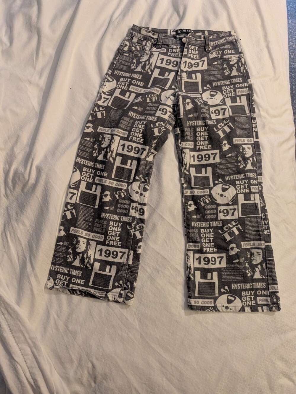 Y2K The Kript Fira Wide Leg Jeans - S